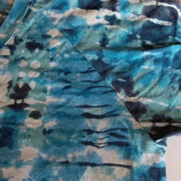 Blue and aqua tie-dyed tunic XXL - Picture 7 of 7